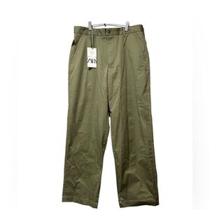ZARA size EU 40 (size 12 US) Green Cropped trousers